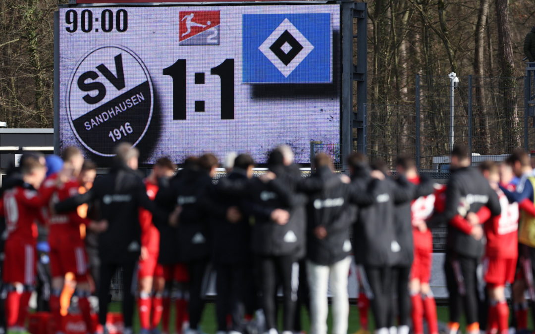 1:1 beim SV Sandhausen –  eine gute Halbzeit reicht nicht